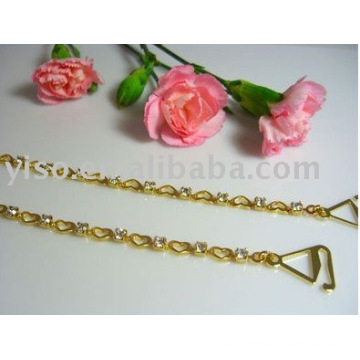 heart metal bra straps